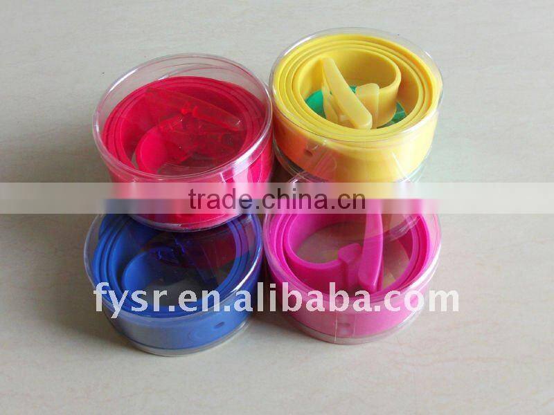 Fashion colorful custom silicone Jelly Belt