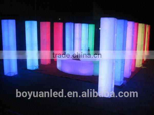 Led waterproof rechargeable illuminated outdoor pub pillar