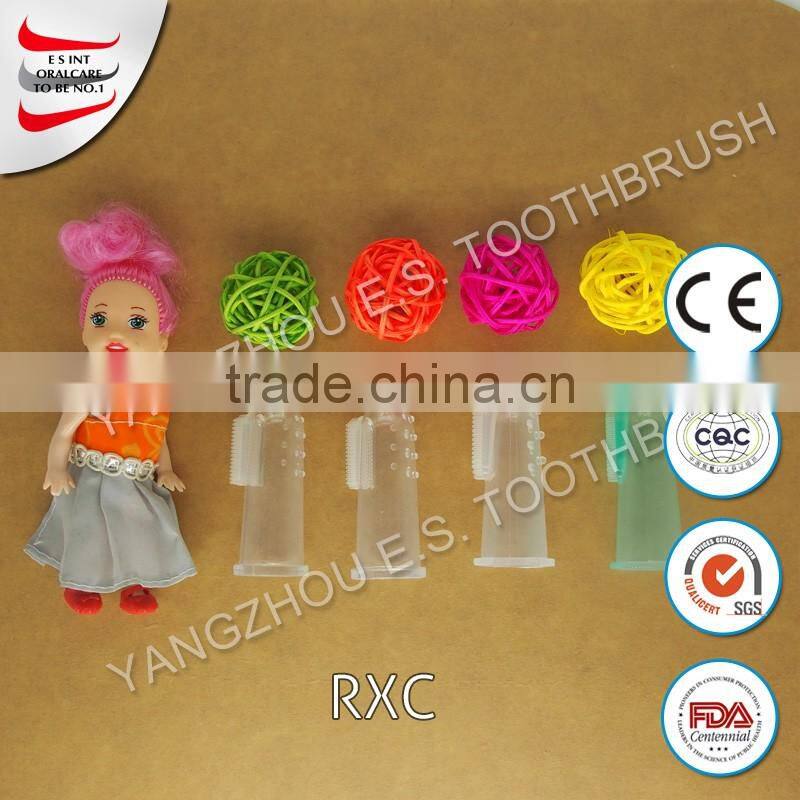 Fashion Baby Items Children Teeth Clear Massage Soft Silicone Baby Finger Toothbrush