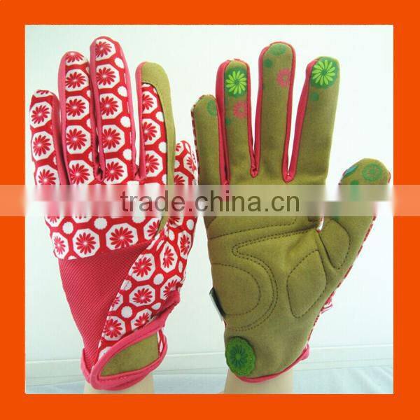 Cheap Custom Fashion Neoprene Spandex Garden Safety Work Mechanical Palm Grip Leather Women Garden Gloves