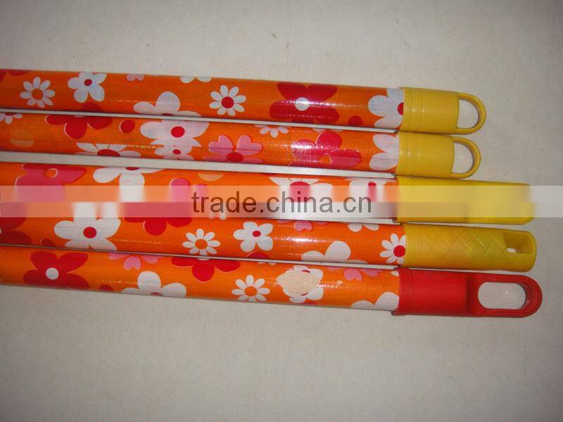 Wood Grain PVC coated wooden broom handle