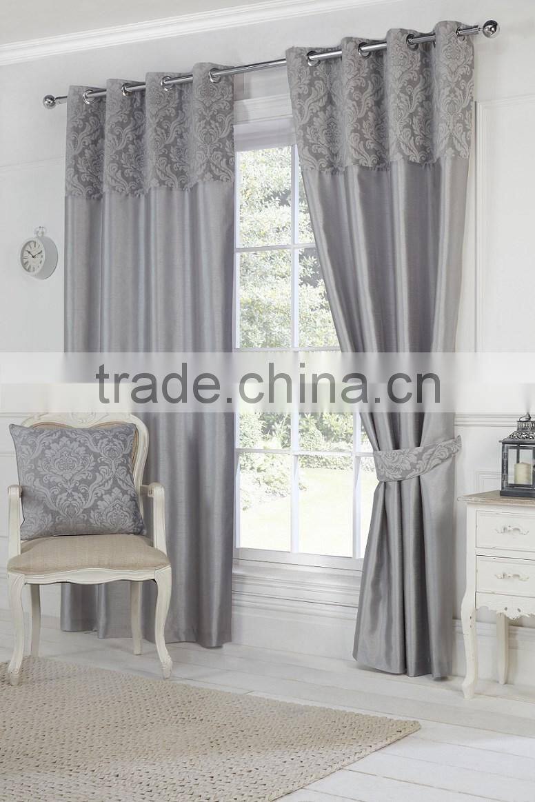 Hot Sell Window Curtain, Chenille with faux silk Curtain,Opulence curtain