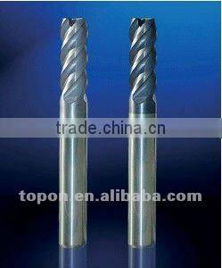 HIP sintered and CNC quality Tialn-coated 2/4 flutes carbide end mill of plastic tube packing