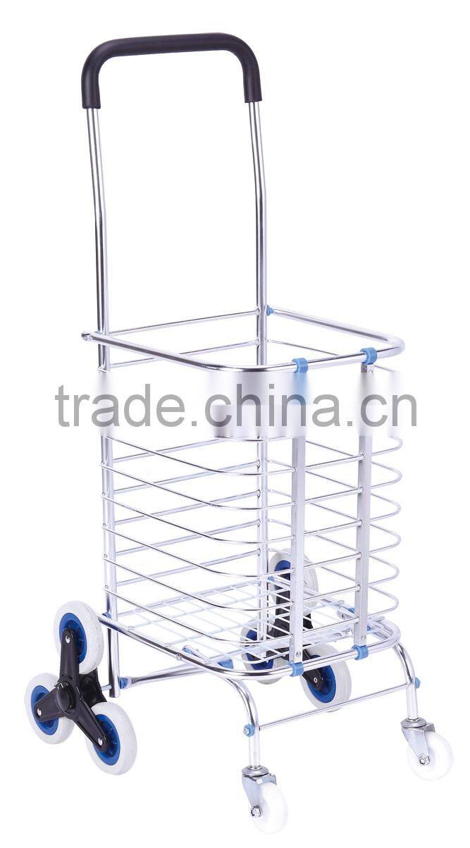 Hot sale stair climbing shopping trolley with 8 wheels