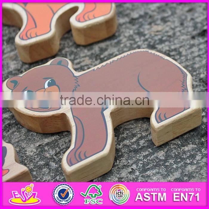 custom educational wooden animal toys for kids W13A111-S