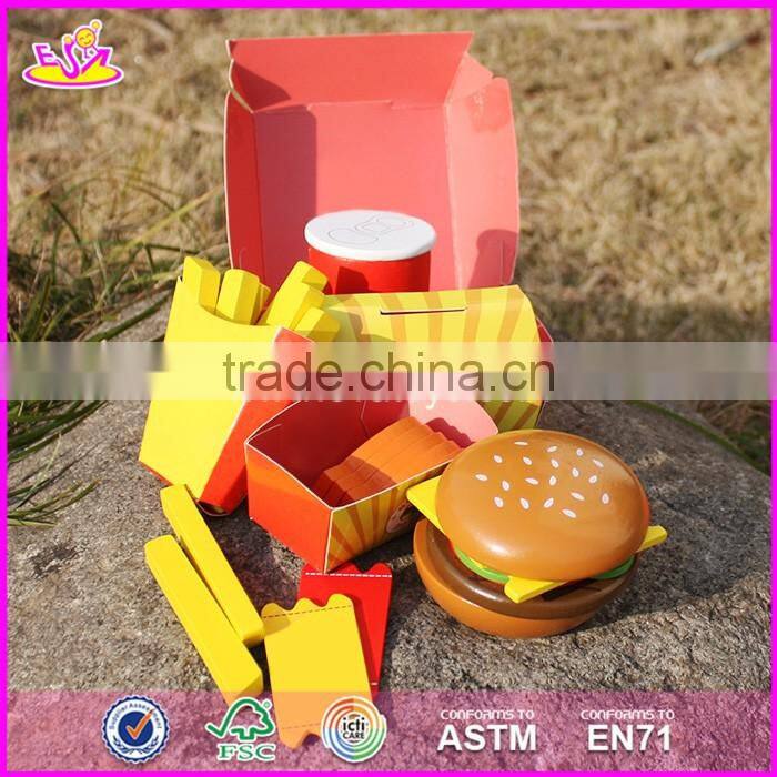 2017 New design toddlers pretend toys wooden play food W10B186