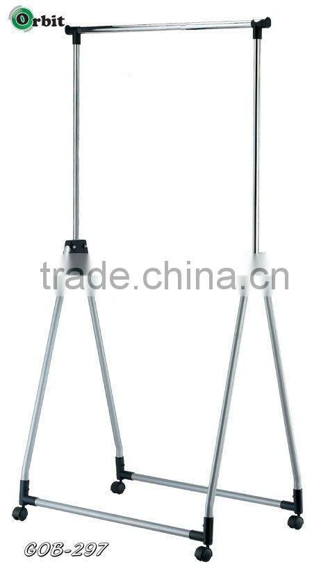 Adjustable & metal folding clothes hanger rack