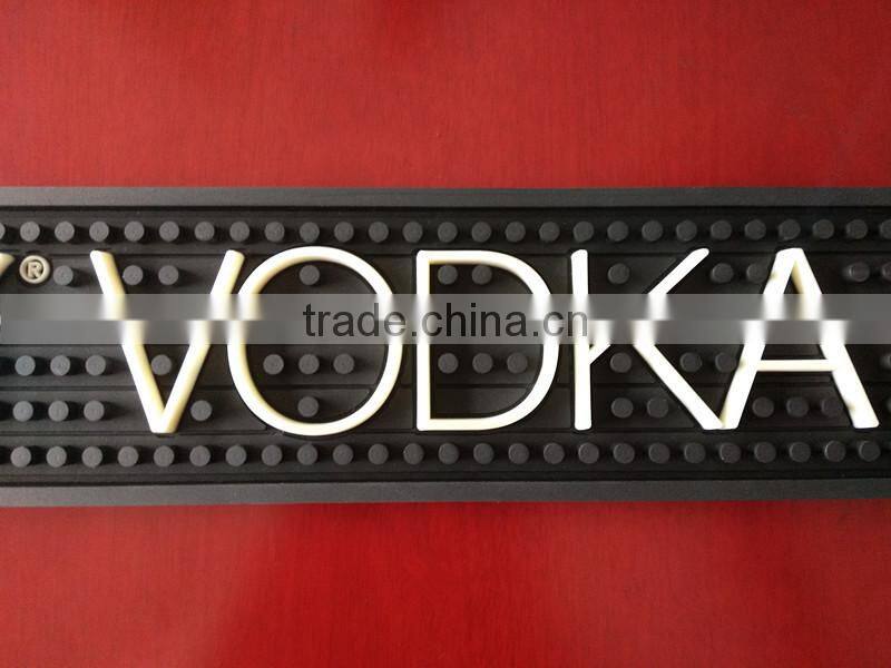 3d OEM logo advertising bar mat cheap price beer bar mats