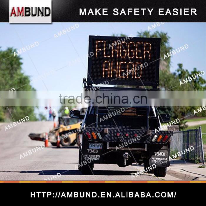 Solar Truck-Mount Variable Message Signs For Traffic Management, Outdoor Truck Mounted VMS