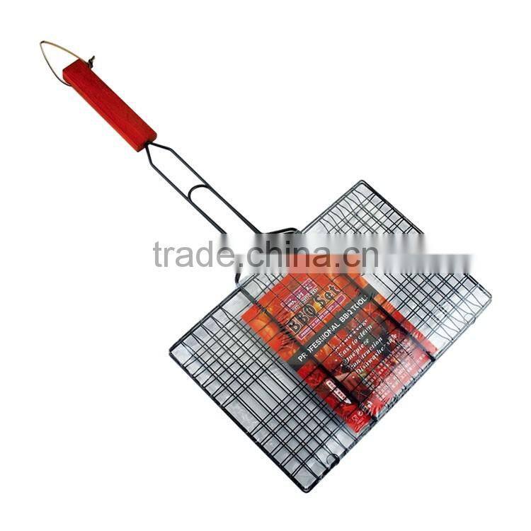 Metal charcoal corn bbq wire grill basket