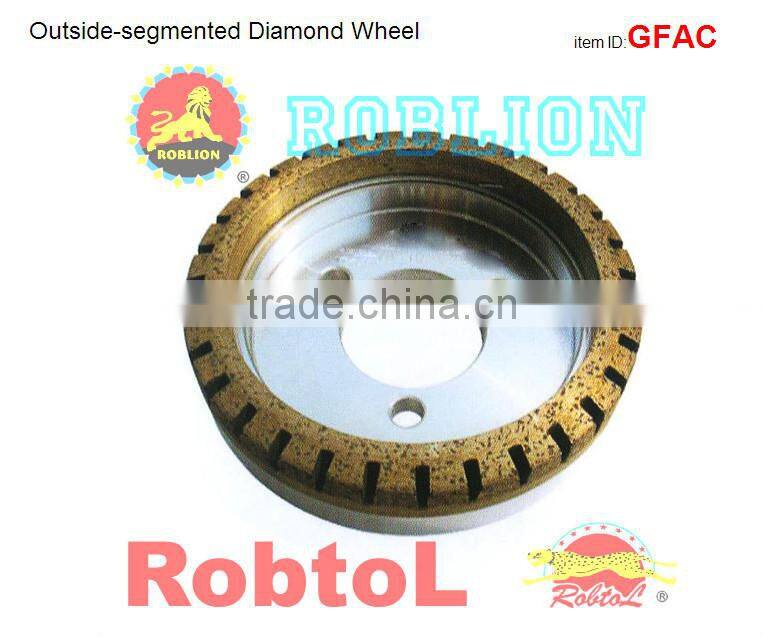 Outside-segmented Glass Diamond Cup Wheel -GFAC
