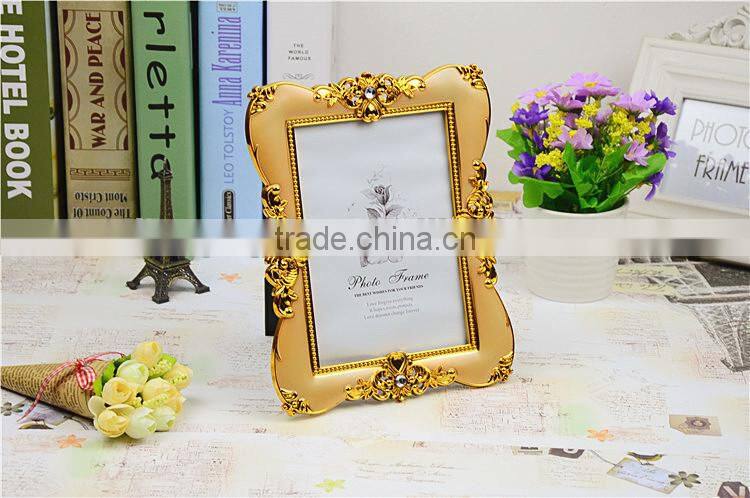 Classical Creative Photo Picture Frame Modern Design With Gold or Silver Plastic Photo Frame