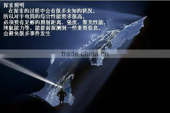 Promotion T6 2000 LM High Power Torch Zoomable LED Flashlight Torch light (3xAAA or 1x18650)