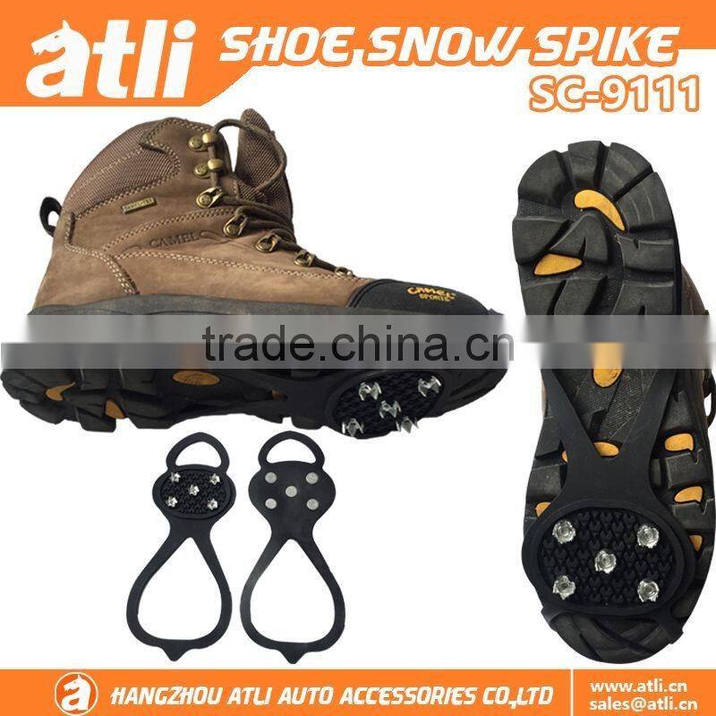 2016 ATLI rubber ice spikes shoes Snow Grabber for cold place