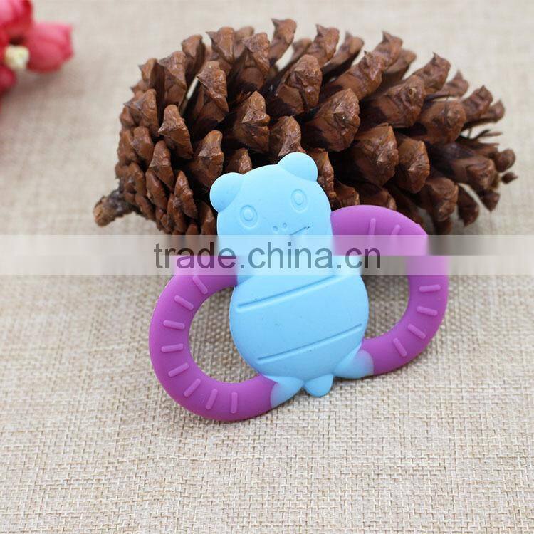 100% Food grade silicone baby teether toys,silicone baby teether with factory price