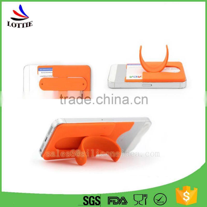 Wholesale 3M sticker silicone cell mobile phone holder credit phone card holder