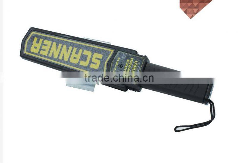 Super Body Scanner Hand Held Metal Detectors / superwand handy detectors with led lights