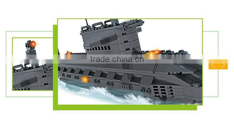 520PCS military play set building blocks submarine toy