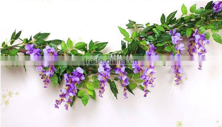 Artificial flower garland for wedding decoration 180cm