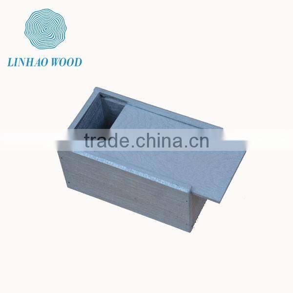 silver wooden keepsake box