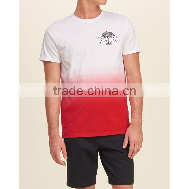 Men Tie Dye T-shirt ,print T-shirt ,dip tie T-shirt,ombre dip dye t-shirt