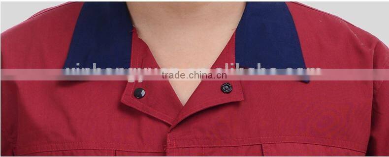 custom antistatic short sleeves workwears uniforms for worker