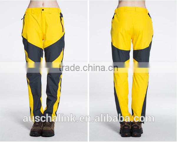 custom women nylon breathable and waterproof ski pants fashion design