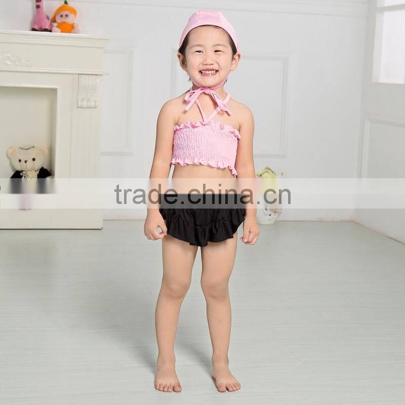 2017 Boutique summer baby swimming wear fashion beach clothing set baby bikini children swimwear