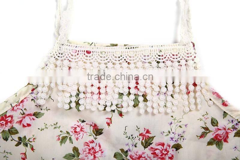 Flower lace Baby Girl Romper Baby Floral Romper with tassels