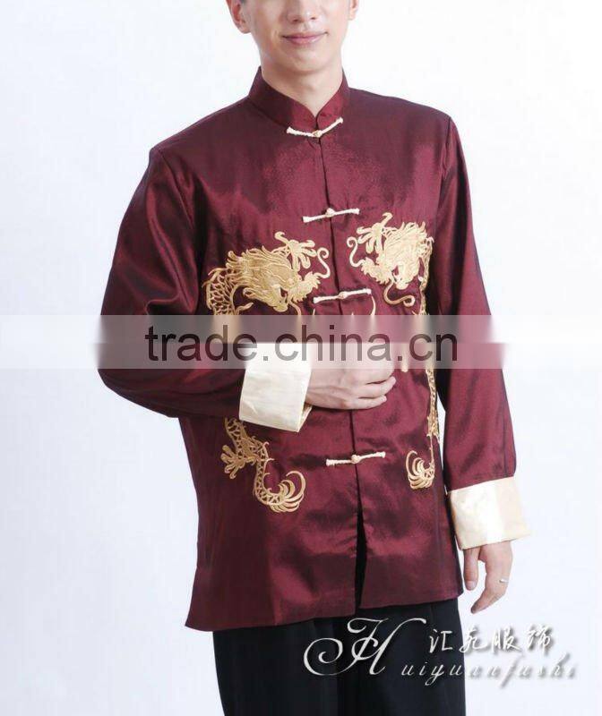 wine color long sleeve garment