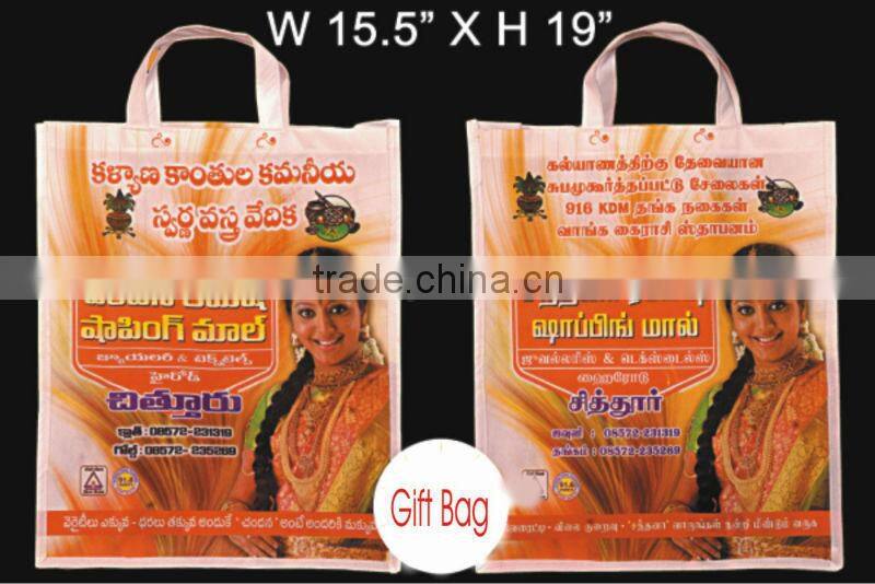 Non woven bags with Gusset and non woven handles