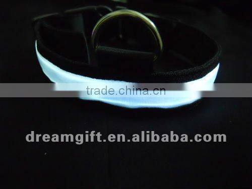 Glow in the night flashing Led dog Collar 4 size cheap price
