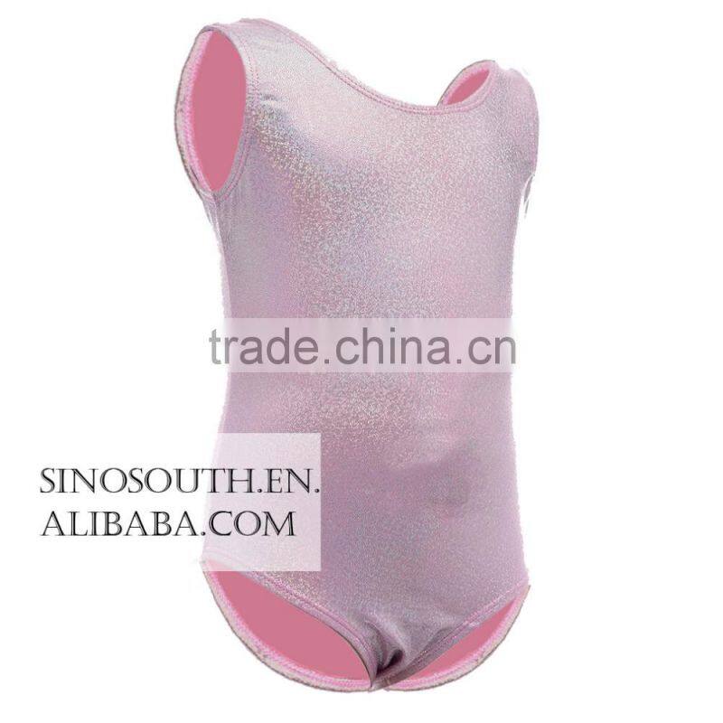 2017 New arrival thong gymnastics leotard fabric Shiny Leotards for girls