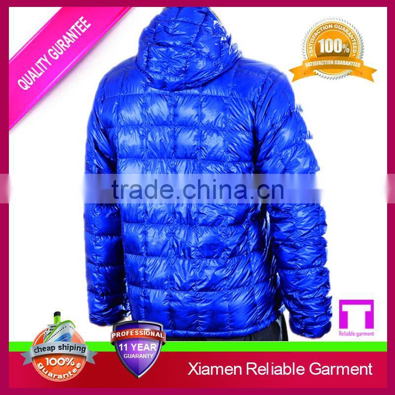 Blue colour motorcycle varsity sex down jacket