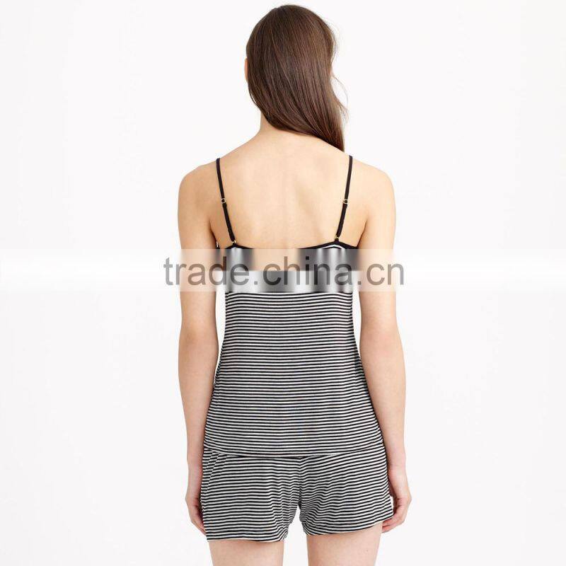 whisper jersey in stripe sex women's sleepwear