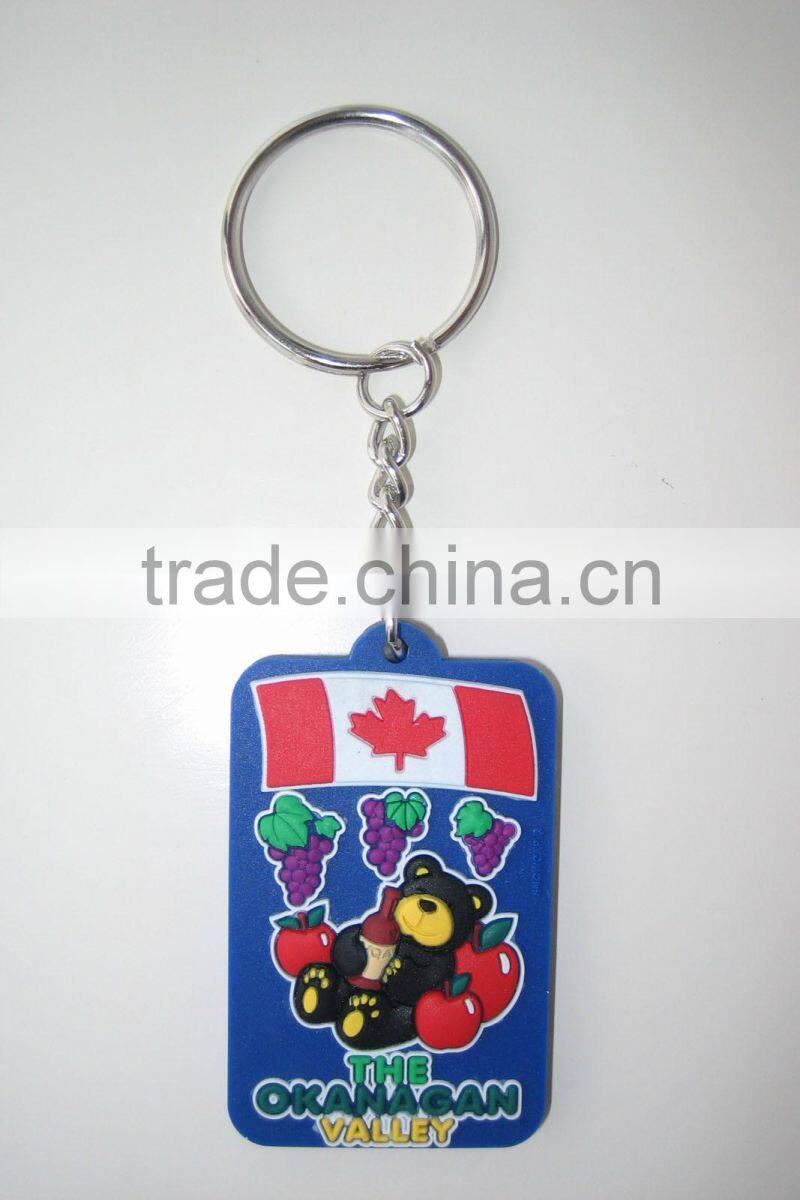 Hot sale silicone rubber keychain