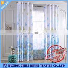 Cheap Floral Printed Oriental Curtains Fabric