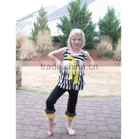 Hot Sale!Fashion Summer Baby polka dots Swing Top Bloomers Outfit Baby Girl Clothing Set Wholesale Baby tank top and bloomers