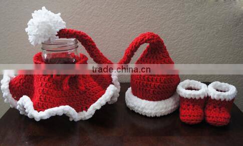 Christmas baby Santa Hat and booties