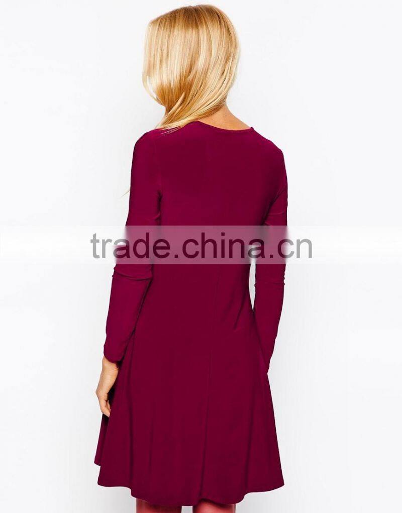 Maternity Exclusive Swing Dress With Twist Front