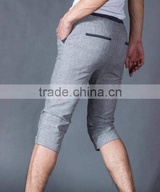 custom linen capri pants