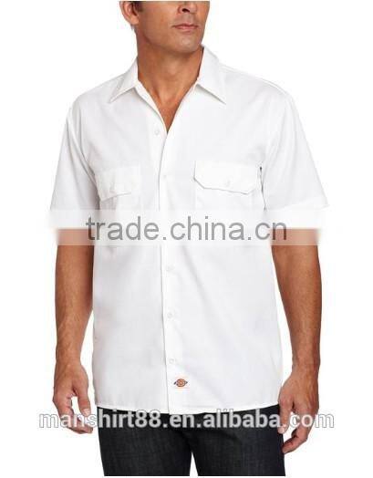 Mens Short Sleeve Formal Work Shirt