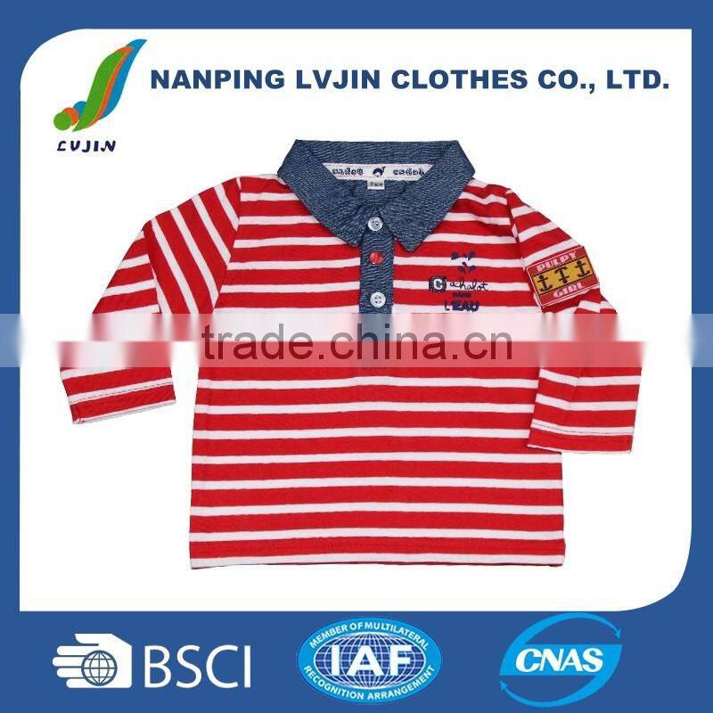 t-shirt for little boy 100% cotton kids polo shirt stylish t-shirt baby garment