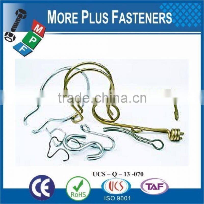 Made in Taiwan Custom Made Metal Small Zinc and Brass Wire Forms