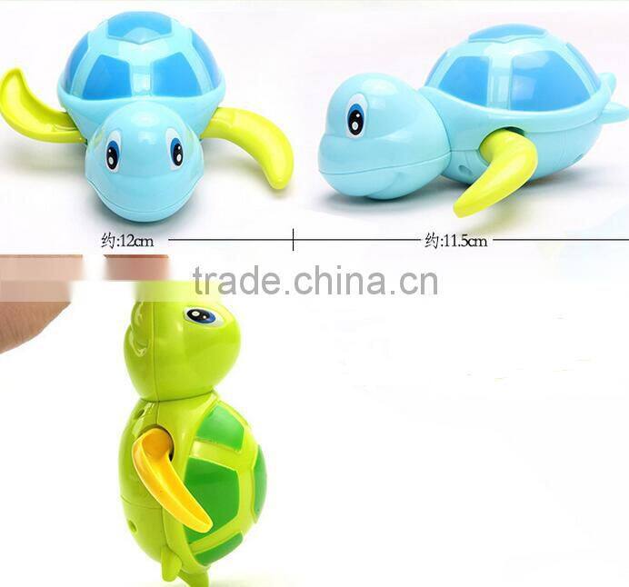 hot sale plastic baby bathing playing animal toys in the water swimming turtle toy