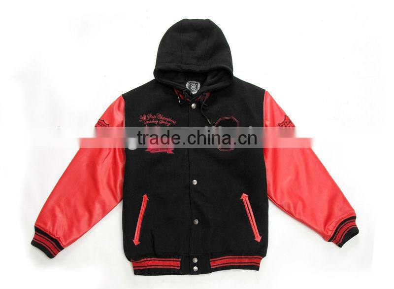 man wool varsity winter jacket coat