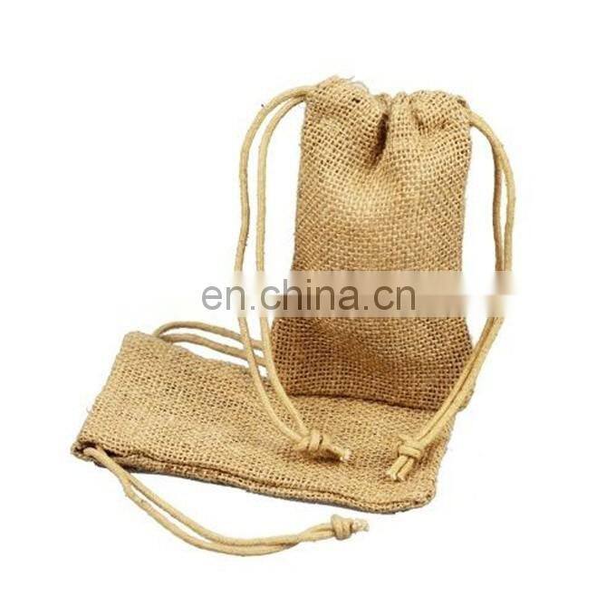 Burlap Jute Gift Drawstring Bags with Company Logo