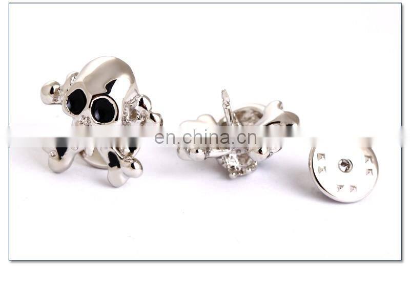 New Design Custom Lapel Pins no Minimum Skull Lapel Pins China