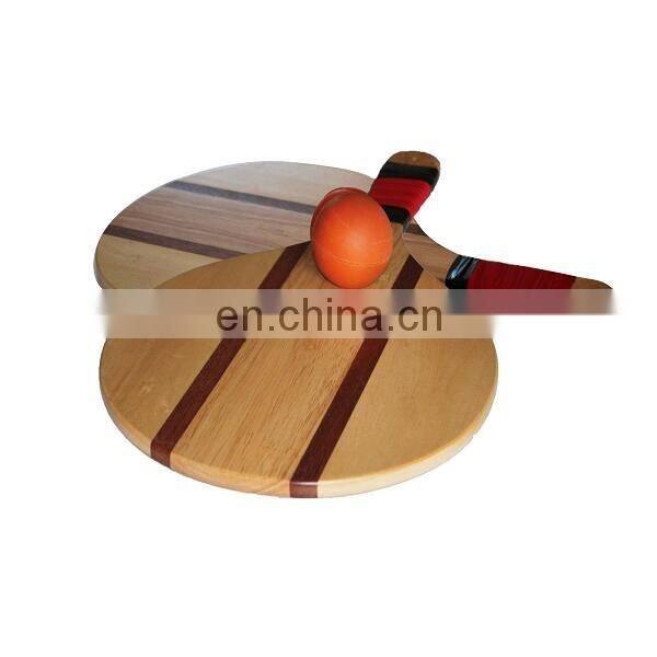 Wholesale Wooden Beach racket sale / 2 beach paddle with 1 ball