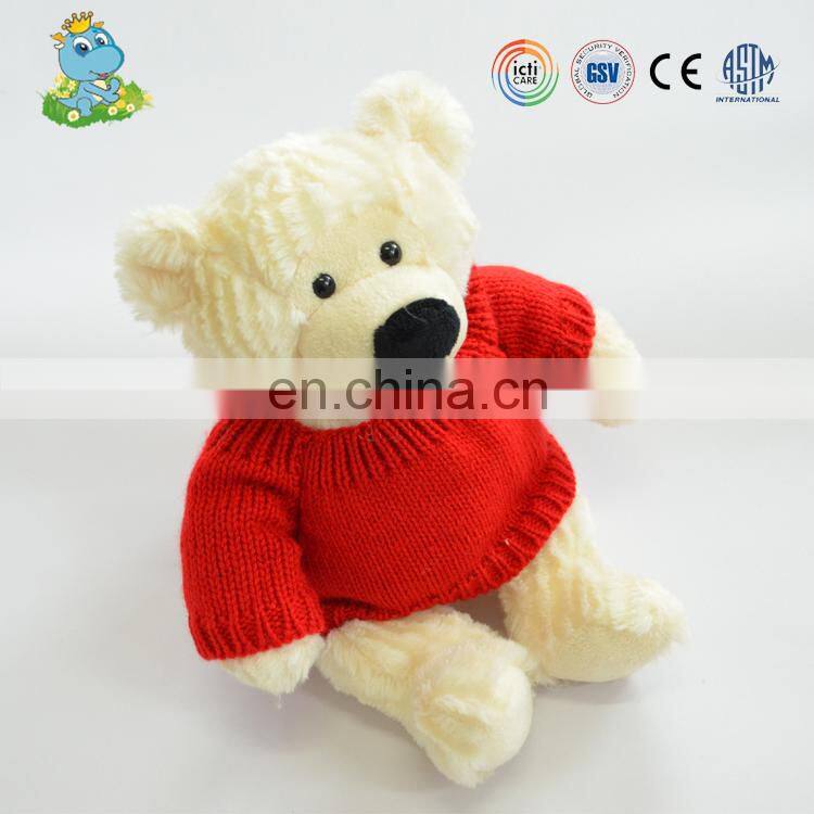 Lovely good quality plush filling teddy bear toy for valentine's day